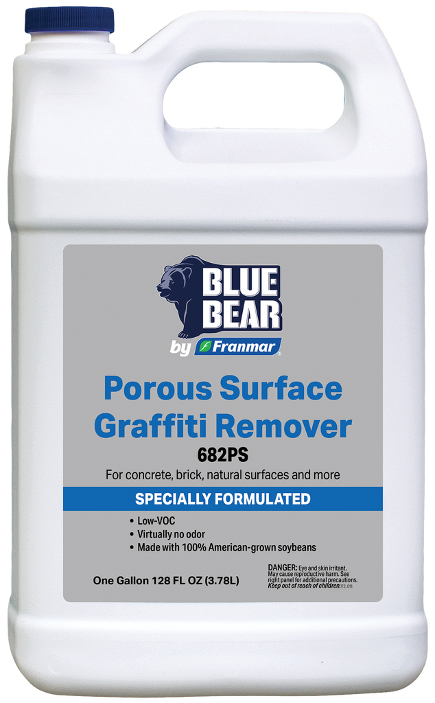 BLUE BEAR® 682PS: Porous Surface Graffiti Remover – Franmar, Inc