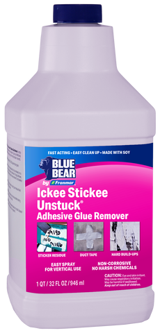 BLUE BEAR® Ickee Stickee Unstuck® Adhesive Glue Remover