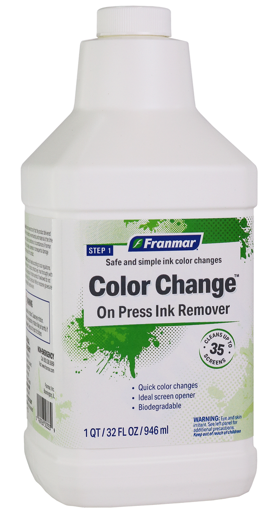 Franmar Color Change On Press Ink Remover - Quart