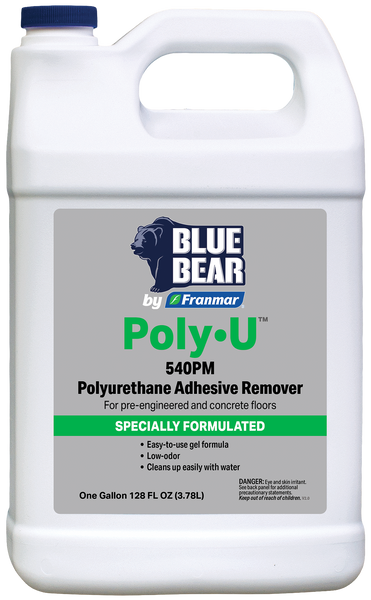BLUE BEAR® 540PM: Poly•U® Polyurethane Adhesive Remover – Franmar, Inc