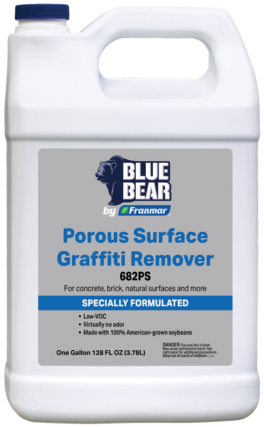 BLUE BEAR® 682PS: Porous Surface Graffiti Remover – Franmar, Inc