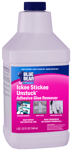 BLUE BEAR® Ickee Stickee Unstuck® Adhesive Remover