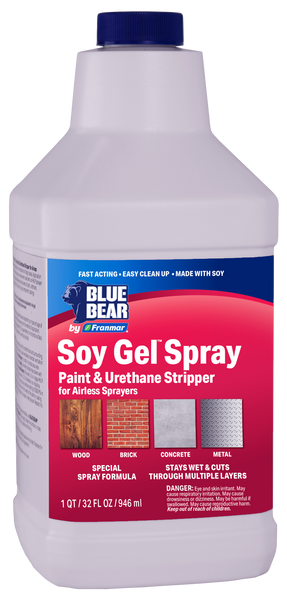 BLUE BEAR® Soy Gel™ Spray (Paint Stripper for Airless Sprayers)