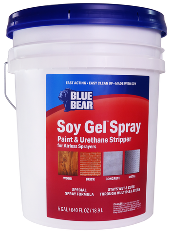 BLUE BEAR® Soy Gel™ Spray (Paint Stripper for Airless Sprayers